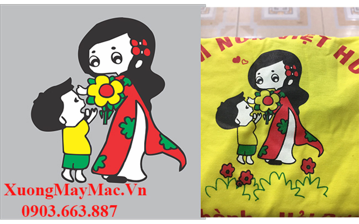 xuong dat may ao thun dong phuc theo yeu cau